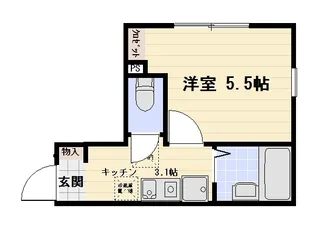 ロベール小田【2階】の間取り