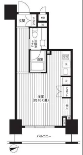 東京都台東区元浅草1【マンション】の間取り
