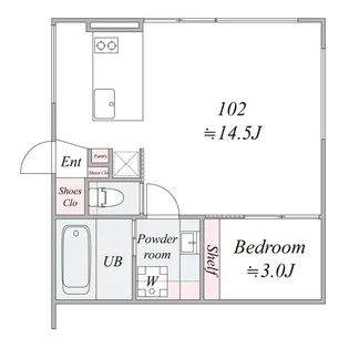 trias213【1階】の間取り