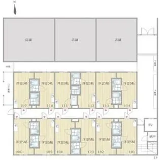 ラパンジール都島【7階】の間取り