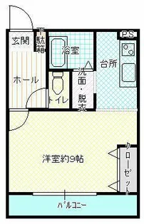 フローラ開成【1階】の間取り
