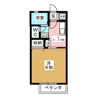 ハイツ柏【2階】の間取り