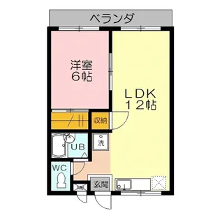 レックハウス アネシスII【1階】の間取り