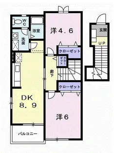 ミニョンひな【2階】の間取り