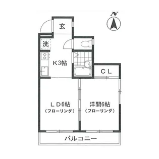ルミネ月村【3階】の間取り