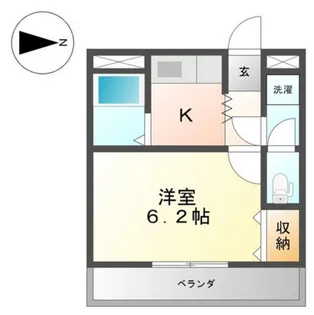 1Kの間取り画像
