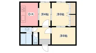 中央ハイツ【1階】の間取り