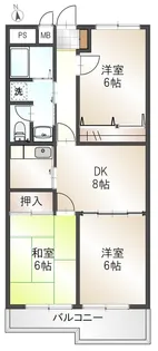 ボナール入ヶ丘【1階】の間取り