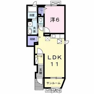 グラース【1階】の間取り