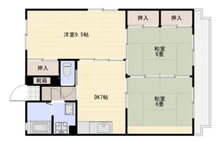 サイセリア米盛【1階】の間取り