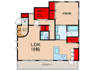 リブリ櫻泉学園【1階】の間取り