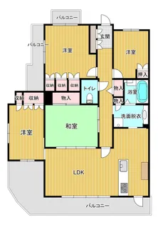 サーパス東町【10階】の間取り