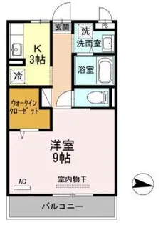 リファルジェント泉 A棟【3階】の間取り