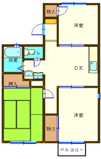 川崎コーポ【2階】の間取り