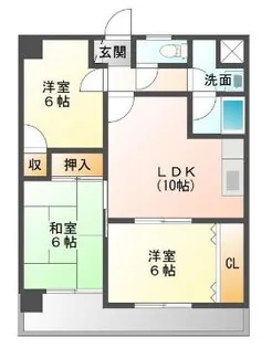 サンシャトー【2階】の間取り