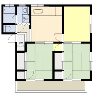 尼寺ヶ原ハイツ【1階】の間取り
