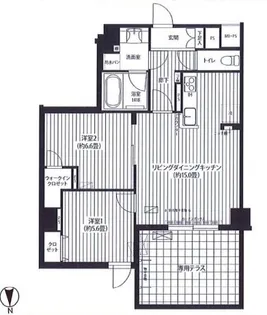 フィルージュ浦和常盤【1階】の間取り