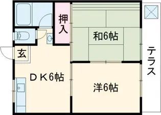 ハイツ小嶋【1階】の間取り