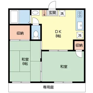 エスポワールハイツ【1階】の間取り
