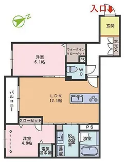 コントレール【2階】の間取り