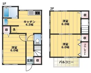東京都北区赤羽北1【一戸建】の間取り