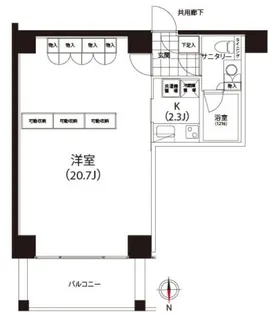 クイズ恵比寿【4階】の間取り