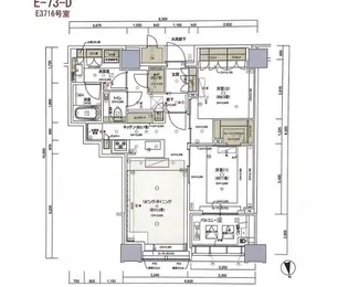 白金ザ・スカイ East【37階】の間取り