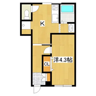 KMテラス【1階】の間取り