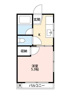 コーポサンヒルズ【3階】の間取り