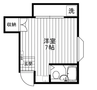 クゥインテット【2階】の間取り