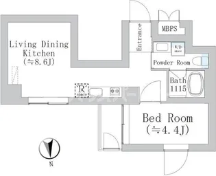 コートブリーズ板橋西台【1階】の間取り