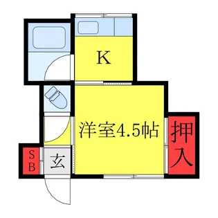 オレンジハウス【1階】の間取り