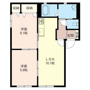 SHM サンモール B【1階】の間取り