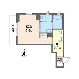 キャッスルユウVI【1階】の間取り
