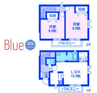 バードロード湘南Aの間取り