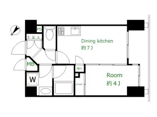エクセルシオール渋谷【9階】の間取り