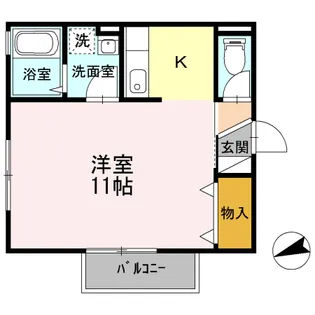 モンシャトー・ドゥー【2階】の間取り