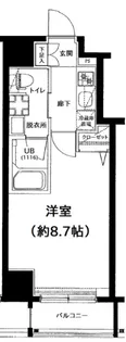 東京都目黒区中目黒4【マンション】の間取り