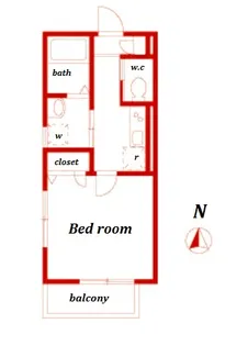 ユタカハイツ【1階】の間取り