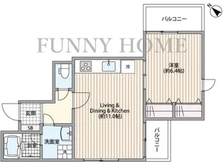 東京都世田谷区上馬4【マンション】の間取り