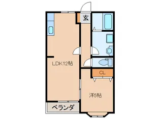 ワイルドローズ【1階】の間取り