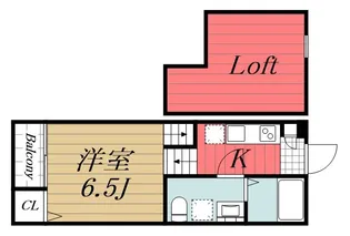 千葉県千葉市稲毛区稲毛3【アパート】の間取り