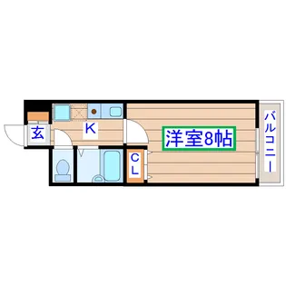 HIKOハイツ【6階】の間取り