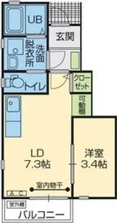 パルム(PALM)【1階】の間取り