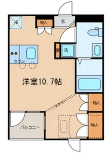 ラ・ヴィータ【3階】の間取り