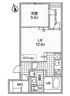 東京都品川区上大崎1【マンション】の間取り