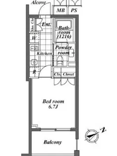 オーパスレジデンス恵比寿【3階】の間取り