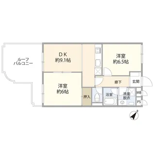 コンド川口(0005384)【5階】の間取り