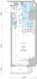 GENOVIA渋谷笹塚skygarden【4階】の間取り