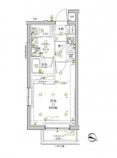 クレイシアIDZ学芸大学【5階】の間取り